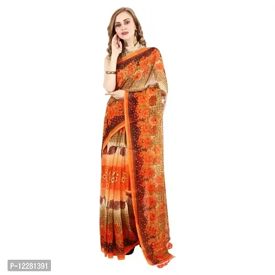 Printed Georgette Sari for Casual Wear-thumb0