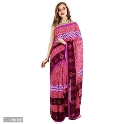 Printed Georgette Sari for Casual Wear-thumb0