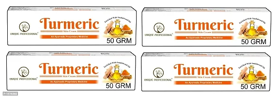 UNIQUE PROFESSIONAL HALDI CHANDAN CREAM 50 GR PACK OF 4-thumb0