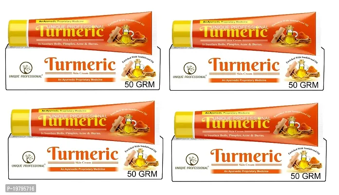 UNIQUE PROFESSIONAL TURMERIC CREAM 50 GR PACK OF 4