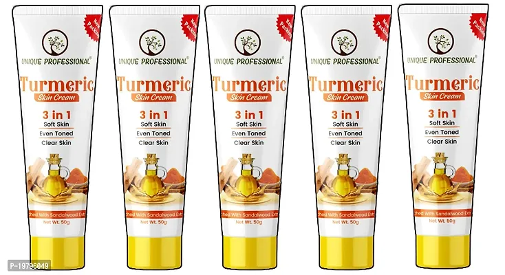 UNIQUE PROFESSIONAL 3 IN 1 TURMERIC SKIN CREAM PACK OF 5