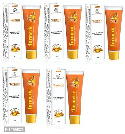 UNIQUE PROFESSIONAL ANTI ACNE  PIMPLE REMOVAL TURMERIC FACE CREAM 30 GR PACK OF 5-thumb0