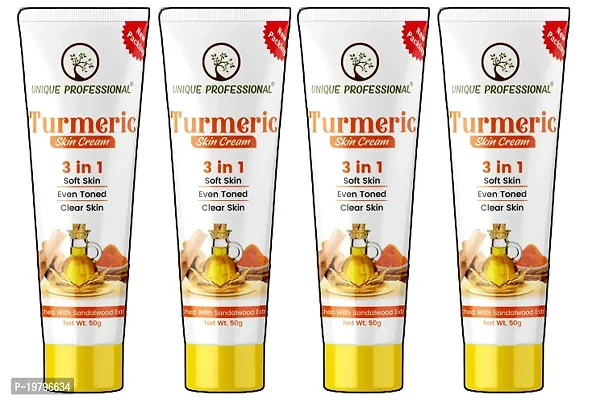 UNIQUE PROFESSIONAL 3 IN 1 TURMERIC SKIN CREAM PACK OF 4