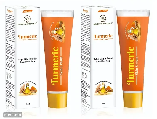 UNIQUE PROFESSIONAL ANTI ACNE  PIMPLE REMOVAL TURMERIC FACE CREAM 30 GR PACK OF 2