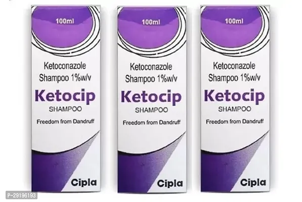 ANTIDANDRUFF KETOCIP 1 % SHAMPOO MEN  WOMEN 100 ML PACK OF 3-thumb0