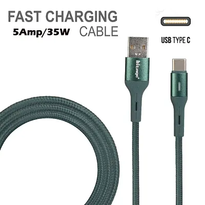 Hitage Data cable Type C WB-541 5 Amp/35W Fastest Cable  Data Transfer/Fast Charging Data Cable.