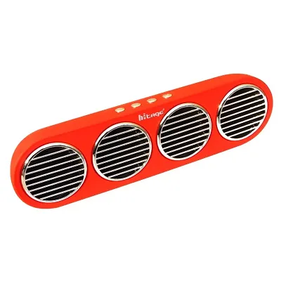 BS-315 STYLISH HOME  OUTDOOR WIRELESS BLUETOOTH SPEAKER(RED)