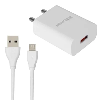 Smart Charger HT-i786+ 3.1 A Output Fast Efficient Charging Charger with Micro USB Charger