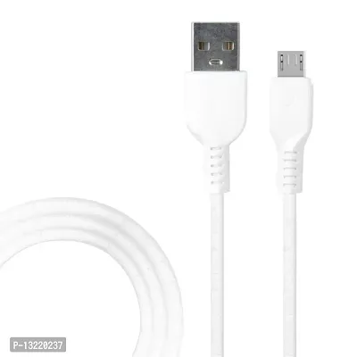 Micro USB Cable 2.4 A 1.2 m WB-41 MICRO USB CABLE QUICK CHARGE (Compatible with MOBILE, DESKTOP, LAPTOP, DATA TRANSMISSION, White, One Cable)-thumb0