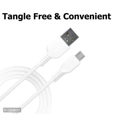Micro USB Cable 2.4 A 1.2 m WB-41 MICRO USB CABLE QUICK CHARGE (Compatible with MOBILE, DESKTOP, LAPTOP, DATA TRANSMISSION, White, One Cable)-thumb4