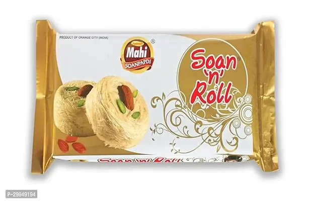 Soanpapdi Soan N Roll Traditional Rajasthani Royal Indian Sweet for Gift.400 Gm