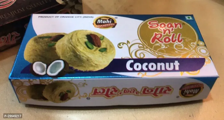 Soanpapdi Soan N Coconut Roll Traditional Rajasthani Royal Indian Sweet for Gift.400 Gm