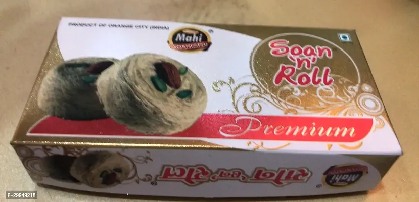 Soanpapdi Soan N Roll Traditional Rajasthani Royal Indian Sweet for Gift.400 Gm-thumb0