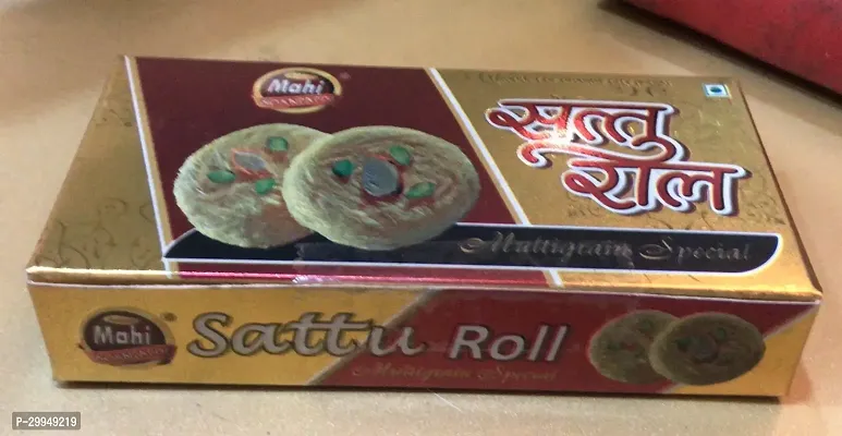 Soanpapdi Soan N Sattu Roll Traditional Rajasthani Royal Indian Sweet for Gift.400 Gm-thumb0