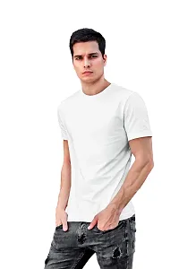 ADT Photo Gifts Cotton Plain Solid White & Black Combo T-Shirts Pack of 2 in Medium Size-thumb4