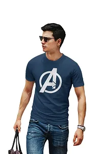 Doer Avengers Cotton T-Shirts for Men & Women Blue XX-Large Size-thumb3