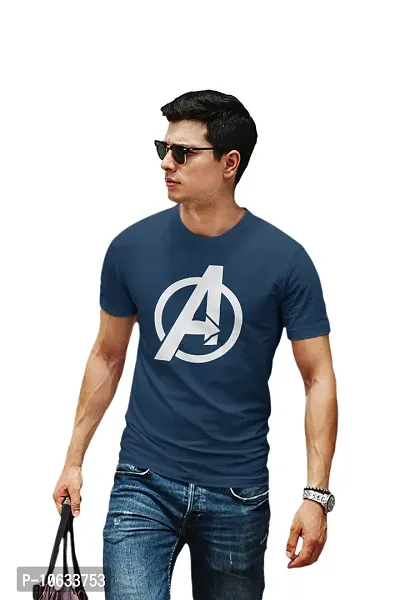 Doer Avengers Cotton T-Shirts for Men & Women Blue XX-Large Size-thumb4