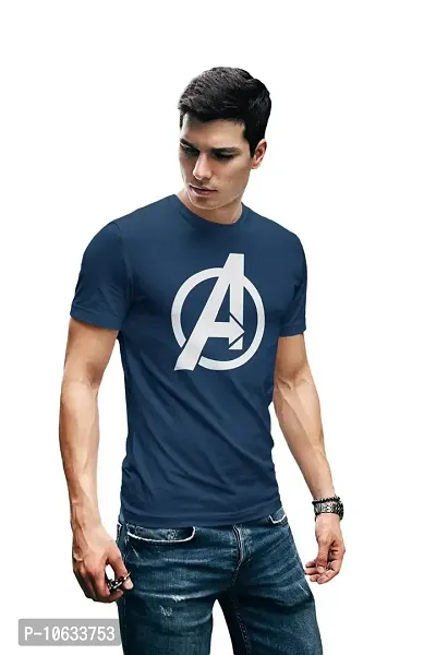 Doer Avengers Cotton T-Shirts for Men & Women Blue XX-Large Size-thumb2