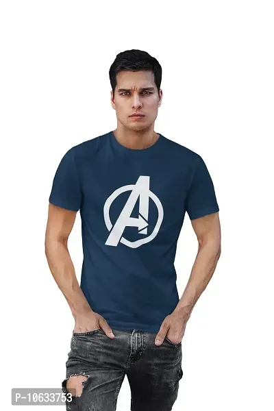 Doer Avengers Cotton T-Shirts for Men & Women Blue XX-Large Size-thumb0