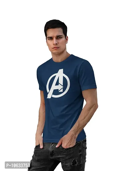 Doer Avengers Cotton T-Shirts for Men & Women Blue XX-Large Size-thumb3