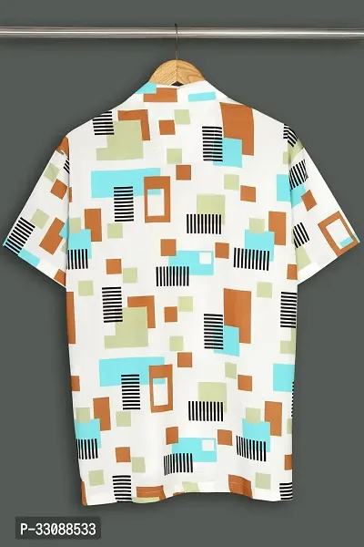 Trendy Cotton Printed Casual Shirt For Men-thumb2