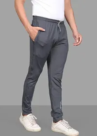 Stylish  Nylon Solid Regular Track Pants For Men Pack Of 2-thumb2