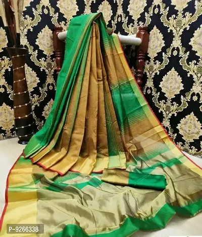 Classic Cotton Jacquard Saree without Blouse piece-thumb0