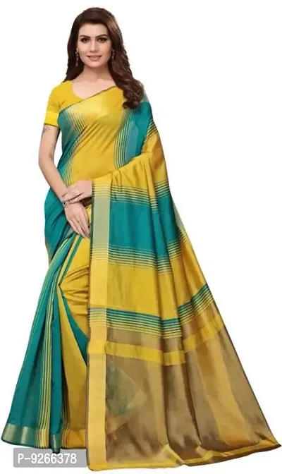 Classic Cotton Jacquard Saree without Blouse piece-thumb0