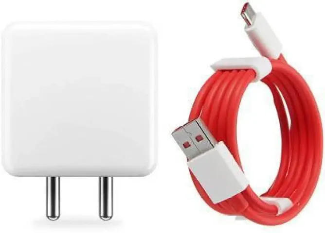 Charging Supported Charger Adapter and Type C Cable for All One Plus Mobile (dash-2022-001-00usb-009)