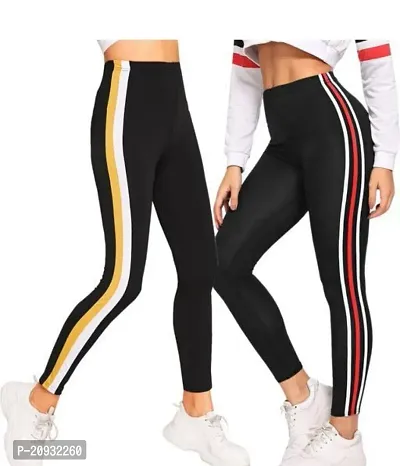 Stylish Women Cotton Blend Track Pant pack of 2-thumb0