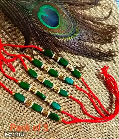 Handmade Designer Rakhi Set for Brothers Set of 5