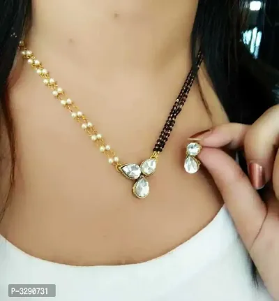 New style mangalsutra with earring-thumb0
