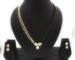 New style mangalsutra with earring-thumb1