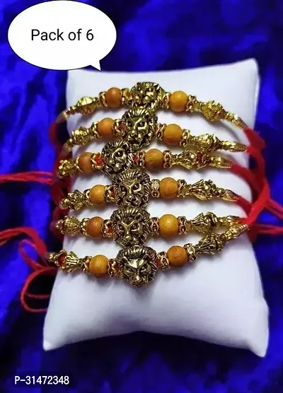 Designer Rakhi for Brother Set of 6-thumb0