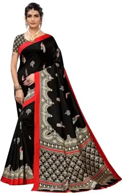 Attractive Cotton Silk Saree with Blouse piece 