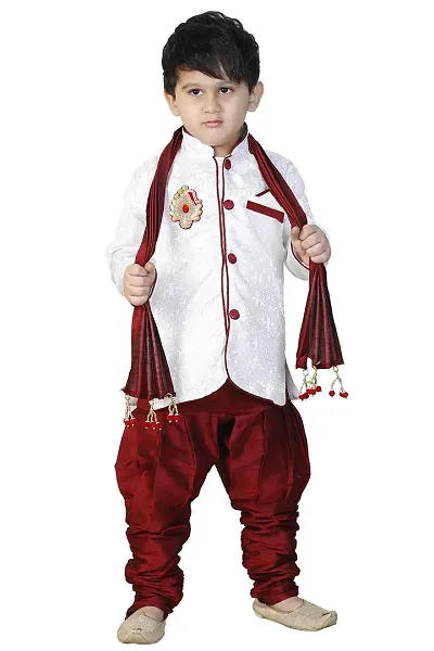 SKDC Kids And Silk Festive Sherwani Set For kids boys, Party Dress