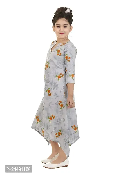STYLO KIDS Girls 3/4 Length Party Dress Silver-thumb2