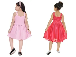 Fabulous Multicoloured Crepe Party Wear Frocks For Girls Pack Of 2-thumb2