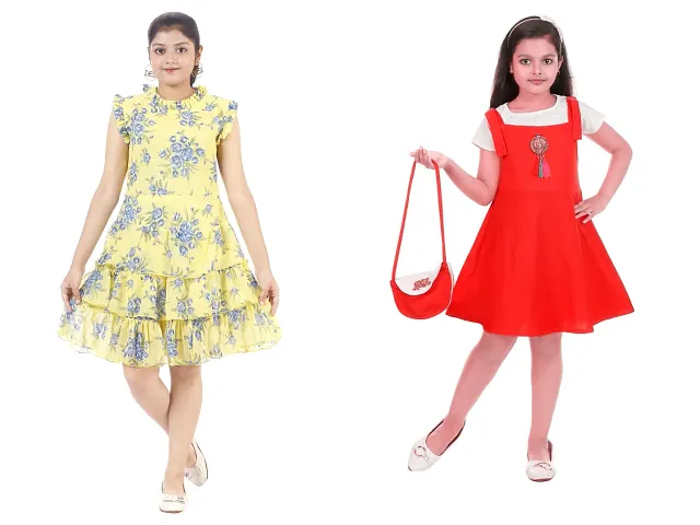 Girls Crepe Frocks 