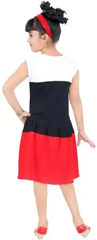 Girls Stylish Red A-Line  Dress-thumb2