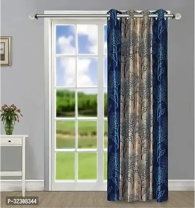 Stylish Multicoloured Polyester Door Curtain-thumb0