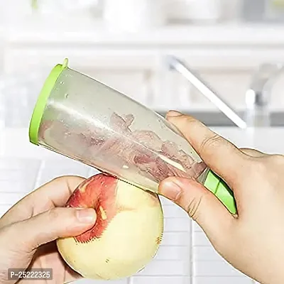 DRS Smart Multifunctional All in One Vegetable/Fruit Peeler for Kitchen with Storage Box for Collecting Skin, Stainless Steel Blade