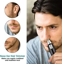 DRS Sharp New Ear and Nose Hair Trimmer Professional Heavy Duty Steel Nose Clipper Battery-Operated Painless Ear and Nose Hair Trimmer, Electric Nose Hair Shaver-thumb1