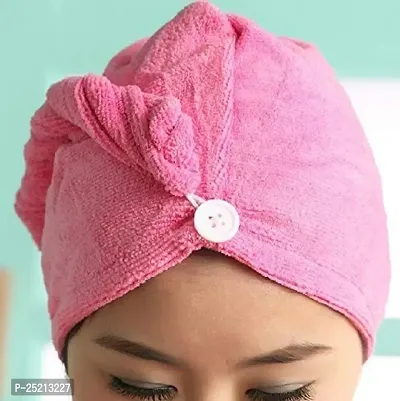 DRS Quick Turban Hair-Drying Absorbent Microfiber Towel/Dry Shower Caps/Bathrobe Hat/Magic Hair Wrap for Women (1)-thumb2