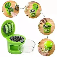 Ginger Garlic Crusher DRS I Stainless Steel Blades Multipurpose Easy Use I Crushers for Chilli, Ginger, Dry Fruits I Mini Press Chopper I Peeler I Slicer I Cutter for Kitchen I Assorted Color-thumb3