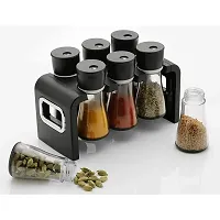 DRS Revolving Plastic Spice Rack Masala Organiser with Container Spice Stand for Kitchen Storage Holds 6 Bottles Jar and Container Spice Rack Spice Jar Set 6 Pcs-thumb2