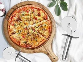 Stainless Steel Pizza Cutter DRS, Pastry Cake Slicer, Sharp, Wheel Type Pizza Cutter Stainless Steel, Pizza Cutter Knife, Kitchen Tool,Sandwich  Pastry Cake Cycle Cutter, Sharp-thumb4