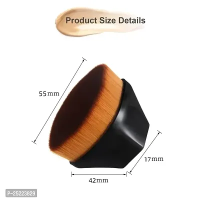 Makeup Brush DRS Blending Black Foundation Brush for Blending Liquid Blush Brush Blender Cream or Flawless Powder Cosmetics with Protective Case for Women-thumb4