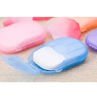 DRS Disposable Hand-Washing Cleaning Paper Soap Flakes Mini Soap Paper Travel Hand Washing Box-thumb1