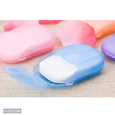 DRS Disposable Hand-Washing Cleaning Paper Soap Flakes Mini Soap Paper Travel Hand Washing Box-thumb2